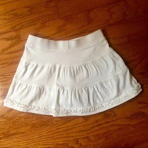 Girls size smal Khaki White knit skirt